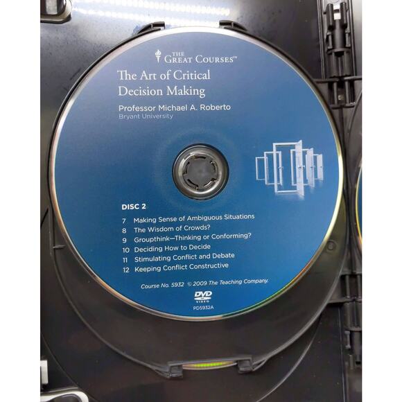 The Great Courses - The Art of Critical Decision Making - Guidebook & DVDs *USED - Picture 7 of 9